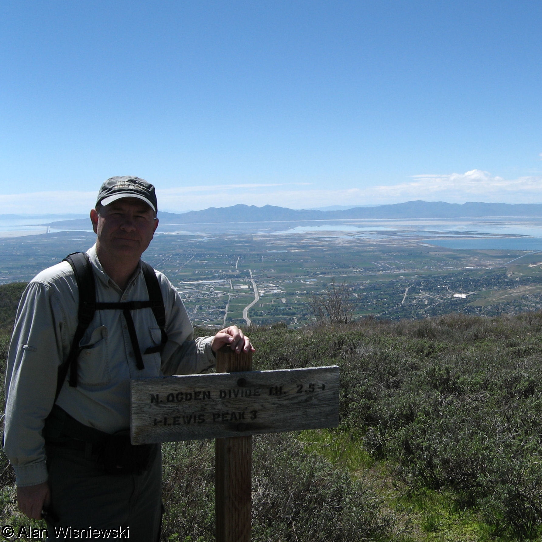 Ogden and The Great Salt Lake From The North Ogden Divide Trail