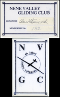 Memebership Card for the Nene Valley Gliding Club